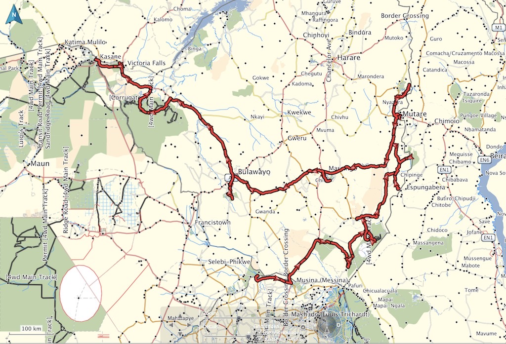 Reiseroute gesamt ZIM 2014